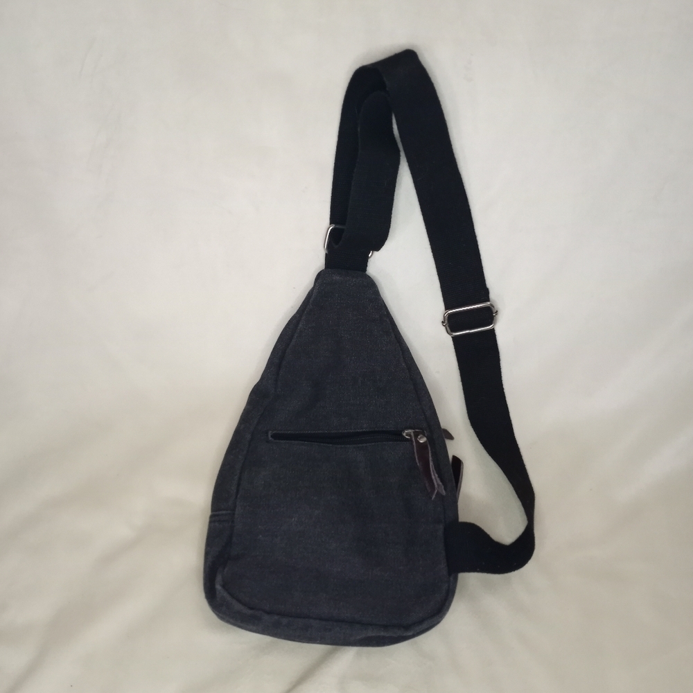 Berchirly Vintage 90s Y2K Canvas Utility Multipocketed Crossbody Bag - Picture 4 of 6